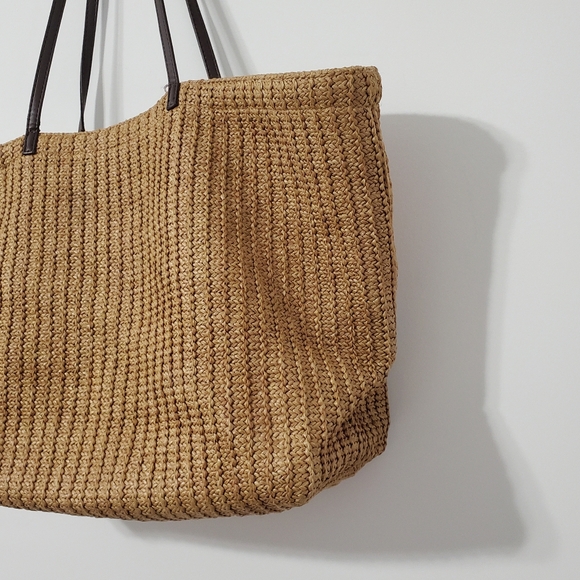 Vera Bradley Rio Rosie Large Straw Tote Bag - Picture 8 of 12